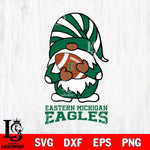 Eastern Michigan Eagles Gnomes Football Svg Eps Dxf Png File, Digital Download, Instant Download