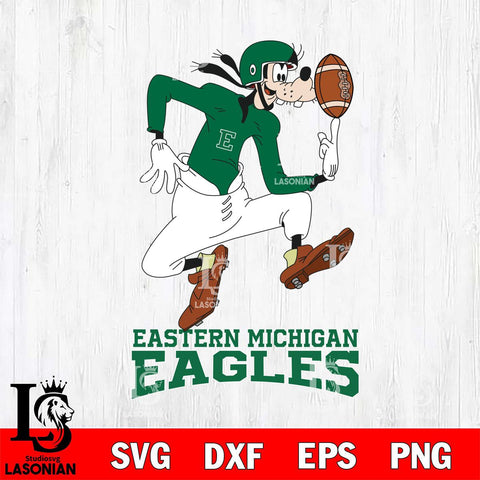Eastern Michigan Eagles Goofy Circus Football SVG DXF EPS PNG FILE,NCAA svg ,Football Digital Download,Instant Download, Silhouette