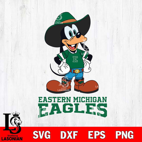 Eastern Michigan Eagles Goofy Cowboy Sport SVG DXF EPS PNG FILE,NCAA svg ,Football Digital Download,Instant Download, Silhouette
