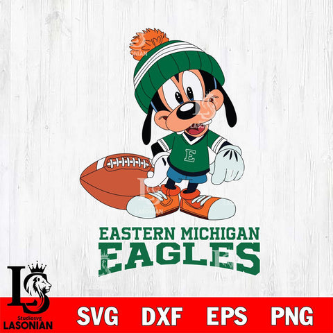 Eastern Michigan Eagles Goofy Football SVG DXF EPS PNG FILE,NCAA svg ,Football Digital Download,Instant Download, Silhouette