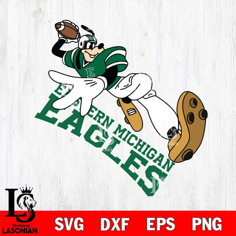 Eastern Michigan Eagles Goofy rugby player SVG DXF EPS PNG FILE,NCAA svg ,Football Digital Download,Instant Download, Silhouette