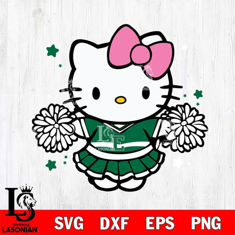 Eastern Michigan Eagles Hello Kitty Cheerleader 10 Svg Eps Dxf Png File, Digital Download, Instant Download