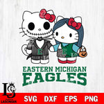 Eastern Michigan Eagles Hello Kitty Horror 11 Svg Eps Dxf Png File, Digital Download