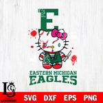 Eastern Michigan Eagles Hello Kitty Horror 2 Svg Eps Dxf Png File, Digital Download