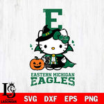 Eastern Michigan Eagles Hello Kitty Horror 9 Svg Eps Dxf Png File, Digital Download