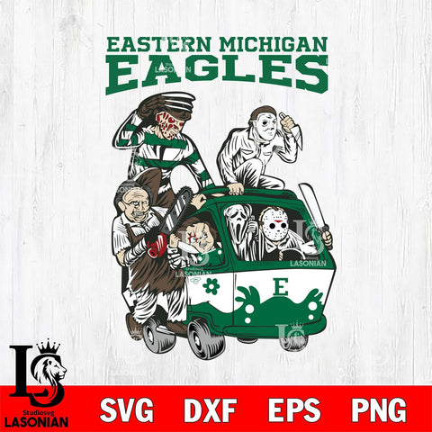 Eastern Michigan Eagles Jason Voorhees Horror 10 Svg Eps Dxf Png File, NCAA svg, Digital Download, Instant Download