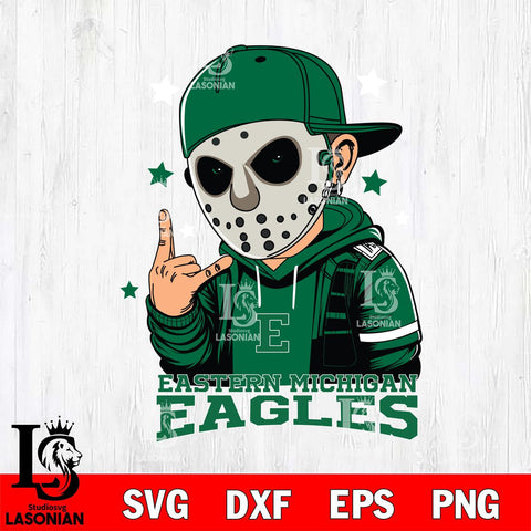 Eastern Michigan Eagles Jason Voorhees Horror 9 Svg Eps Dxf Png File, NCAA svg, Digital Download, Instant Download