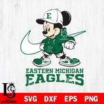 Eastern Michigan Eagles Mickey Mouse NIKE, Svg Eps Dxf Png File, Digital Download