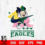 Eastern Michigan Eagles Minnie Mouse Dancing SVG DXF EPS PNG FILE, NCAA File Cut,Digital Download,Instant Download