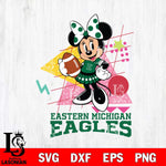 Eastern Michigan Eagles Minnie Mouse Sport SVG DXF EPS PNG FILE, NCAA File Cut,Digital Download,Instant Download