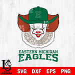 Eastern Michigan Eagles Pennywise Horror Sport 12 Svg Eps Dxf Png File, Digital Download