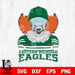 Eastern Michigan Eagles Pennywise Horror Sport 2 Svg Eps Dxf Png File, Digital Download