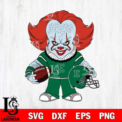 Eastern Michigan Eagles Pennywise Horror Sport Svg Eps Dxf Png File, Digital Download