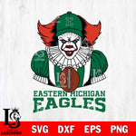 Eastern Michigan Eagles Pennywise Horror Sport 9 Svg Eps Dxf Png File, Digital Download