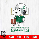 Eastern Michigan Eagles Snoopy Player Football SVG DXF EPS PNG FILE,Snoopy File Cut, NCAA Digital Download,Instant Download,Christmas Silhouette