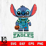 Eastern Michigan Eagles Stitch Horror Halloween Svg Eps Dxf Png File, NCAA svg, Digital Download, Instant Download