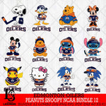 Edmonton Oilers Disney Hockey NHL Bundle 12 SVG DXF EPS PNG FILE,NHL Bundle File Cut,Disney Digital Download,Instant Download, Silhouette