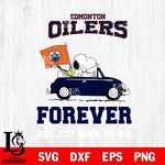 Edmonton Oilers Snoopy and Charlie Brown Car Svg Eps Dxf Png File, Digital Download , Instant Download, Svg Files