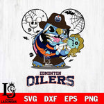 Edmonton Oilers Stitch Freddy Krueger Halloween Svg Eps Dxf Png File, Digital Download, Instant Download