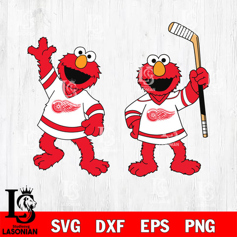 Elmo Detroit red wings NHL Hockey SVG DXF EPS PNG FILE,NHL File Cut,Disney Digital Download,Instant Download, Silhouette