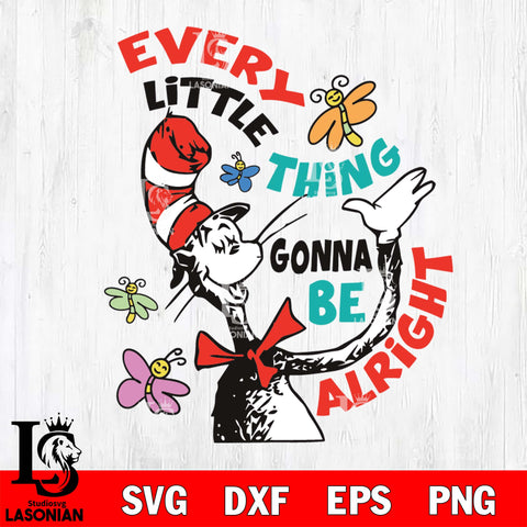 Every little thing gonna be alright svg eps dxf png file, Digital Download,Instant Download