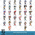 Fancy Minnie NHL Svg Eps Dxf Png File, Digital Download, Instant Download