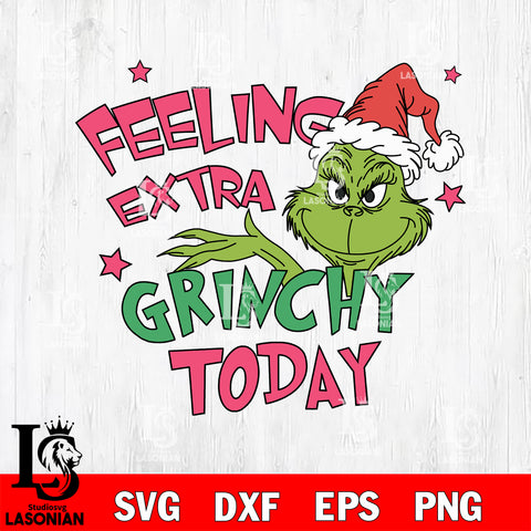 Felling extra Grinchy Today 2 svg, grinch svg Svg Eps Dxf Png File,Christmas Svg Files,Digital Download ,Instant Download