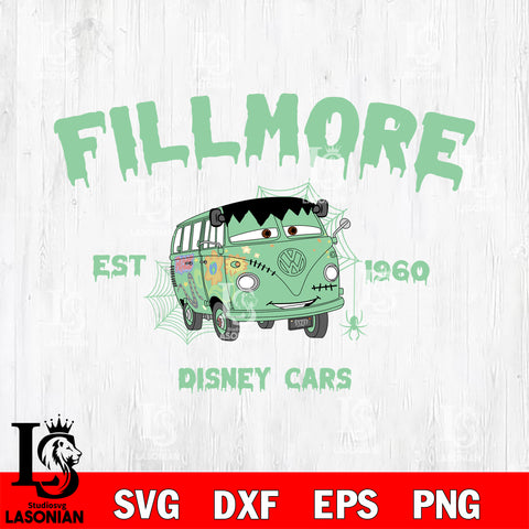 Fillmore est 1960 Disney car SVG DXF EPS PNG FILE,Halloween File Cut,Disney Digital Download,Instant Download, Silhouette