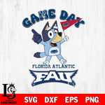 Florida Atlantic Owls Bluey Game Day Svg Eps Dxf Png File, Digital Download, Instant Download