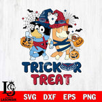 Florida Atlantic Owls Bluey Trick or Treat Halloween 2 Svg Eps Dxf Png File, Digital Download, Instant Download