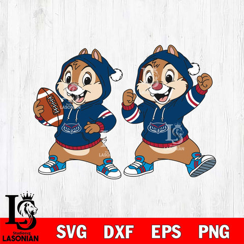 Florida Atlantic Owls Chip và Dale Football File Cut, NCAA SVG DXF EPS PNG FILE, Digital Download , Criucut , Silhouette