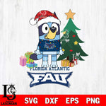 Florida Atlantic Owls Christmas Bluey Tree Sport Cut Files,Bluey Cricut,Christmas Svg , Bluey svg , Digital Download, dxf eps png pdf file