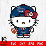 Florida Atlantic Owls Cute Hello Kitty Football 10 Svg Eps Dxf Png File, NCAA svg, Digital Download, Instant Download