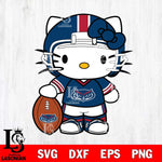 Florida Atlantic Owls Cute Hello Kitty Football 3 Svg Eps Dxf Png File, NCAA svg, Digital Download, Instant Download