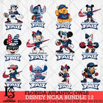 Florida Atlantic Owls Disney NCAA Bundle Svg PNG 12 Svg Eps Dxf Png File, Digital Download