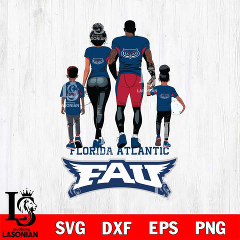 Florida Atlantic Owls Family Love Rugby SVG DXF EPS PNG FILE,NCAA SVG, Father day Digital Download,Instant Download, Silhouette