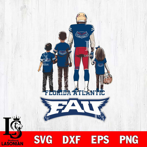 Florida Atlantic Owls Father Football SVG DXF EPS PNG FILE,NCAA SVG, Father day Digital Download,Instant Download, Silhouette