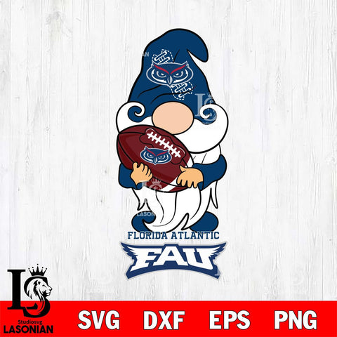 Florida Atlantic Owls Gnomes Christmas football Svg Eps Dxf Png File, Digital Download, Instant Download