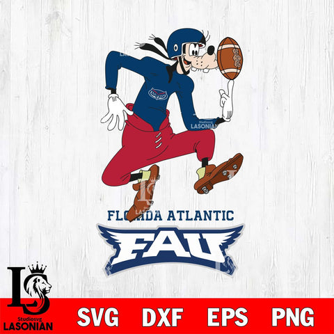 Florida Atlantic Owls Goofy Circus Football SVG DXF EPS PNG FILE,NCAA svg ,Football Digital Download,Instant Download, Silhouette
