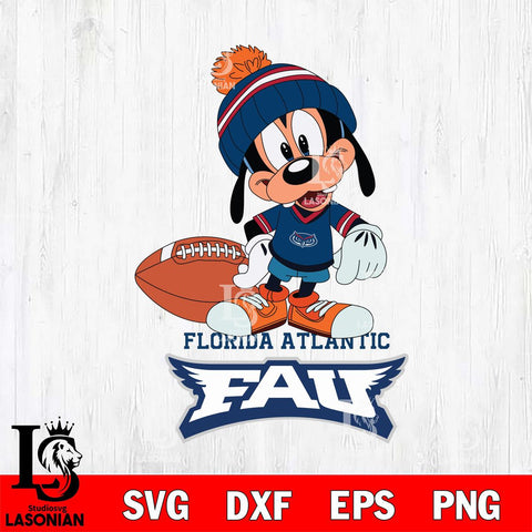 Florida Atlantic Owls Goofy Football SVG DXF EPS PNG FILE,NCAA svg ,Football Digital Download,Instant Download, Silhouette