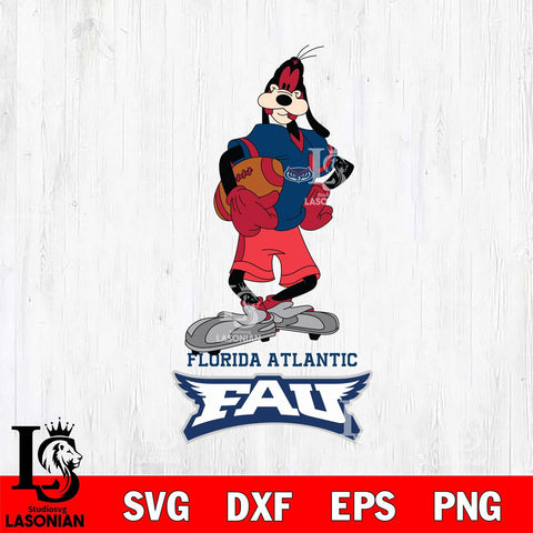 Florida Atlantic Owls Goofy Player SVG DXF EPS PNG FILE,NCAA svg ,Football Digital Download,Instant Download, Silhouette