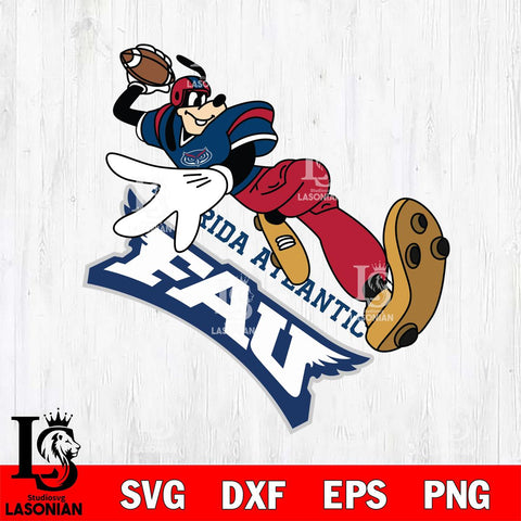 Florida Atlantic Owls Goofy rugby player SVG DXF EPS PNG FILE,NCAA svg ,Football Digital Download,Instant Download, Silhouette