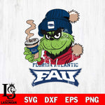Florida Atlantic Owls Grinch Cofffe Hoodie Cut Files Cricut, Svg Dxf Eps Png file, Digital download , Silhouette
