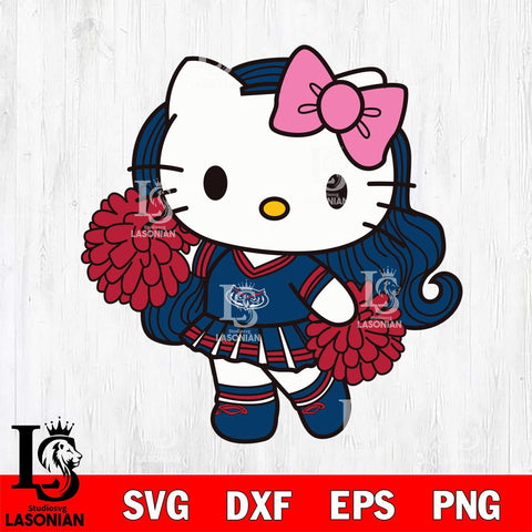 Florida Atlantic Owls Hello Kitty Cheerleader 7 Svg Eps Dxf Png File, Digital Download, Instant Download