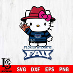 Florida Atlantic Owls Hello Kitty Horror 6 Svg Eps Dxf Png File, Digital Download