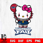 Florida Atlantic Owls Hello Kitty Horror 7 Svg Eps Dxf Png File, Digital Download