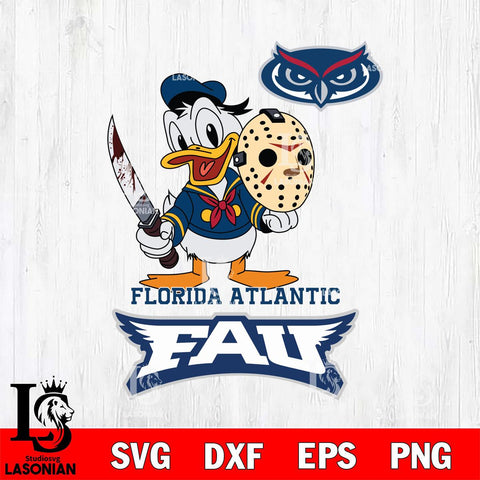 Florida Atlantic Owls Jason Voorhees 12 Svg Eps Dxf Png File, Digital Download