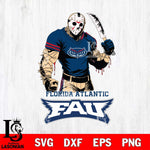 Florida Atlantic Owls Jason Voorhees Svg Eps Dxf Png File, Digital Download