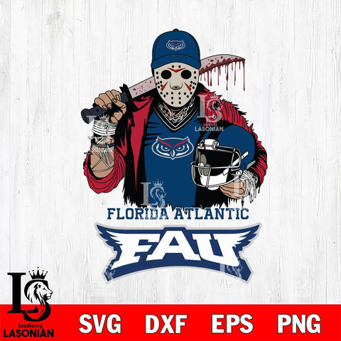 Florida Atlantic Owls Jason Voorhees 2 Svg Eps Dxf Png File, Digital Download