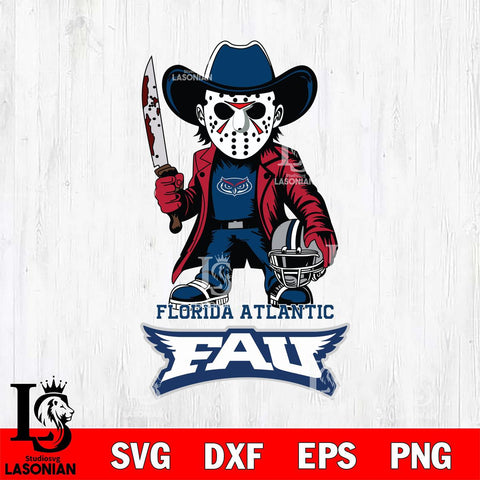 Florida Atlantic Owls Jason Voorhees 3 Svg Eps Dxf Png File, Digital Download